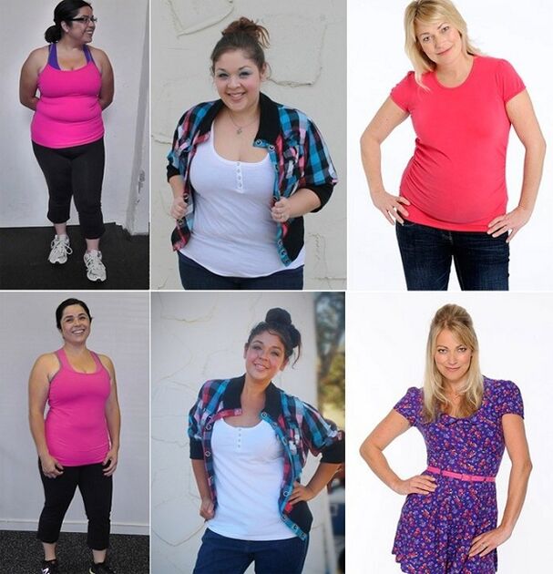 Fotos vor und nach der Gewichtsabnahme mit der Maggi-Diät